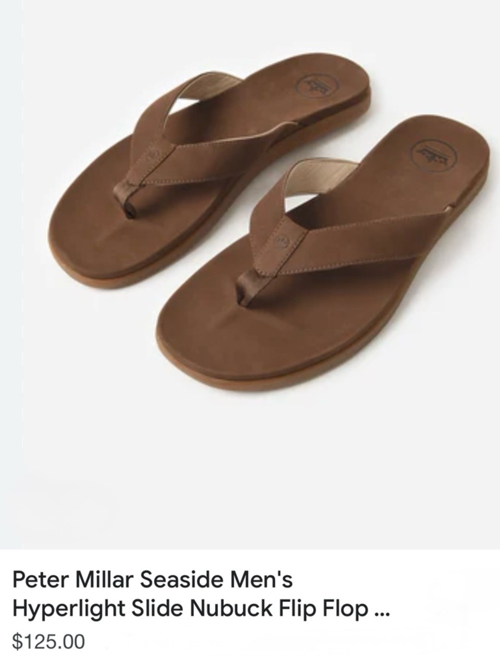 PETER MILLAR Hyperlight Slide Nubuck Flip Flop